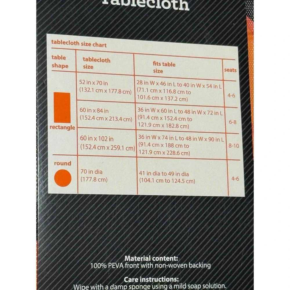 Halloween 52x70‎ rectangular tablecloth NWT pumpkin